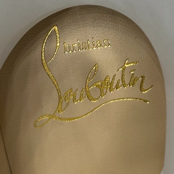 Christian Louboutin CL CHELSEA BOOTY 70 Croc Ali Ankle Boots Heel Bootie - Picture 13 of 16